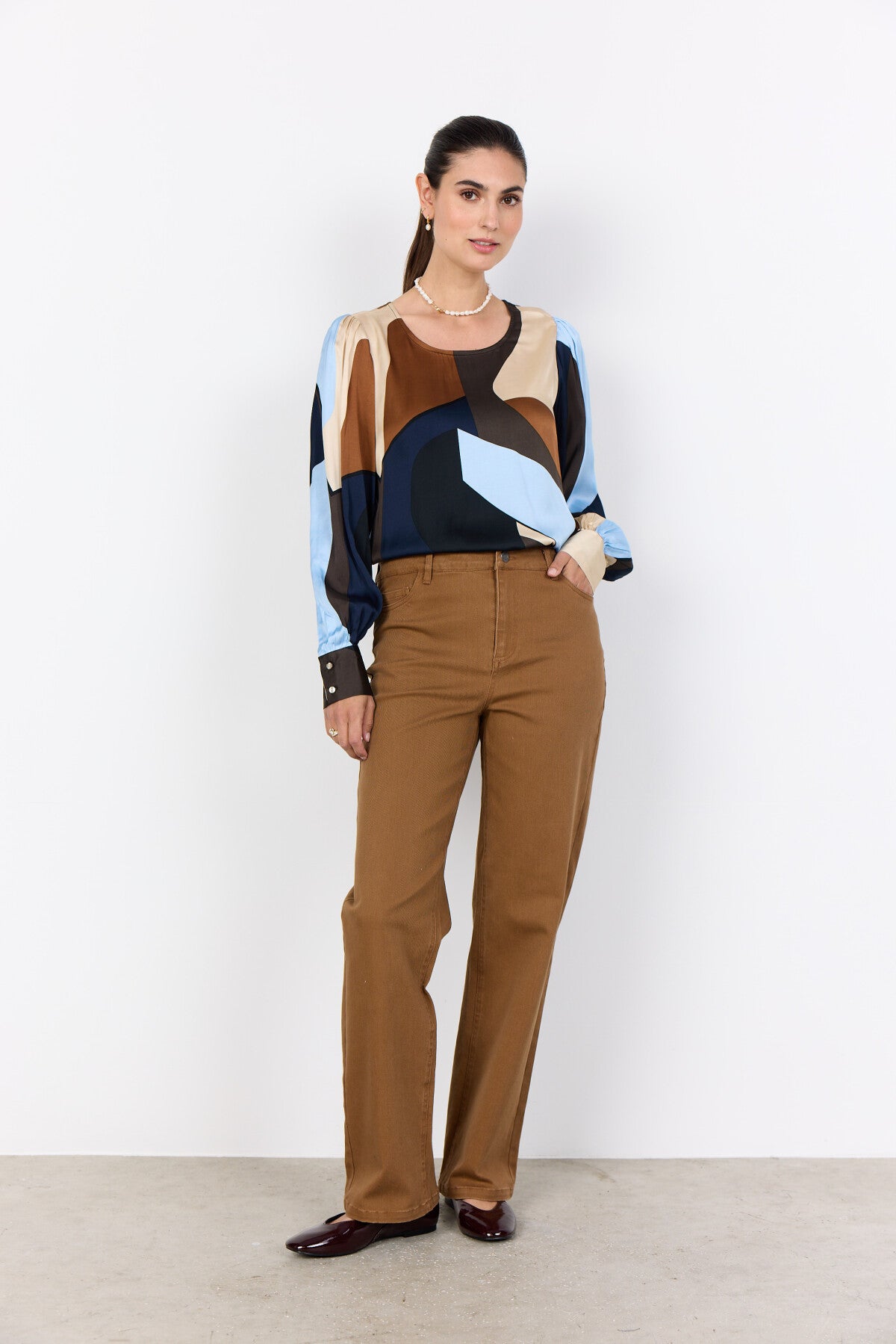 SC-BELL 1 Blouse Light blue