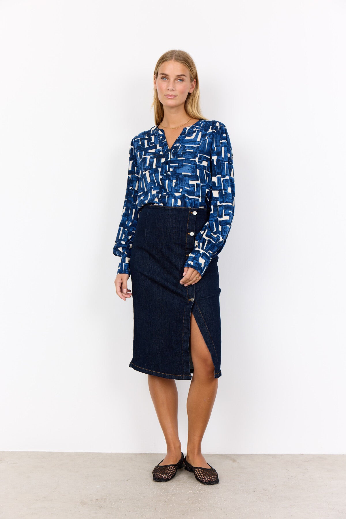 SC-VEBINA 1 Blouse Dark blue