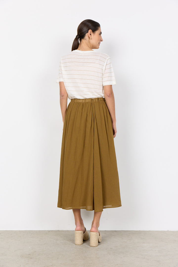 SC-FABIANA 4 Skirt in Olive from soyaconcept | Soyaconcept.com