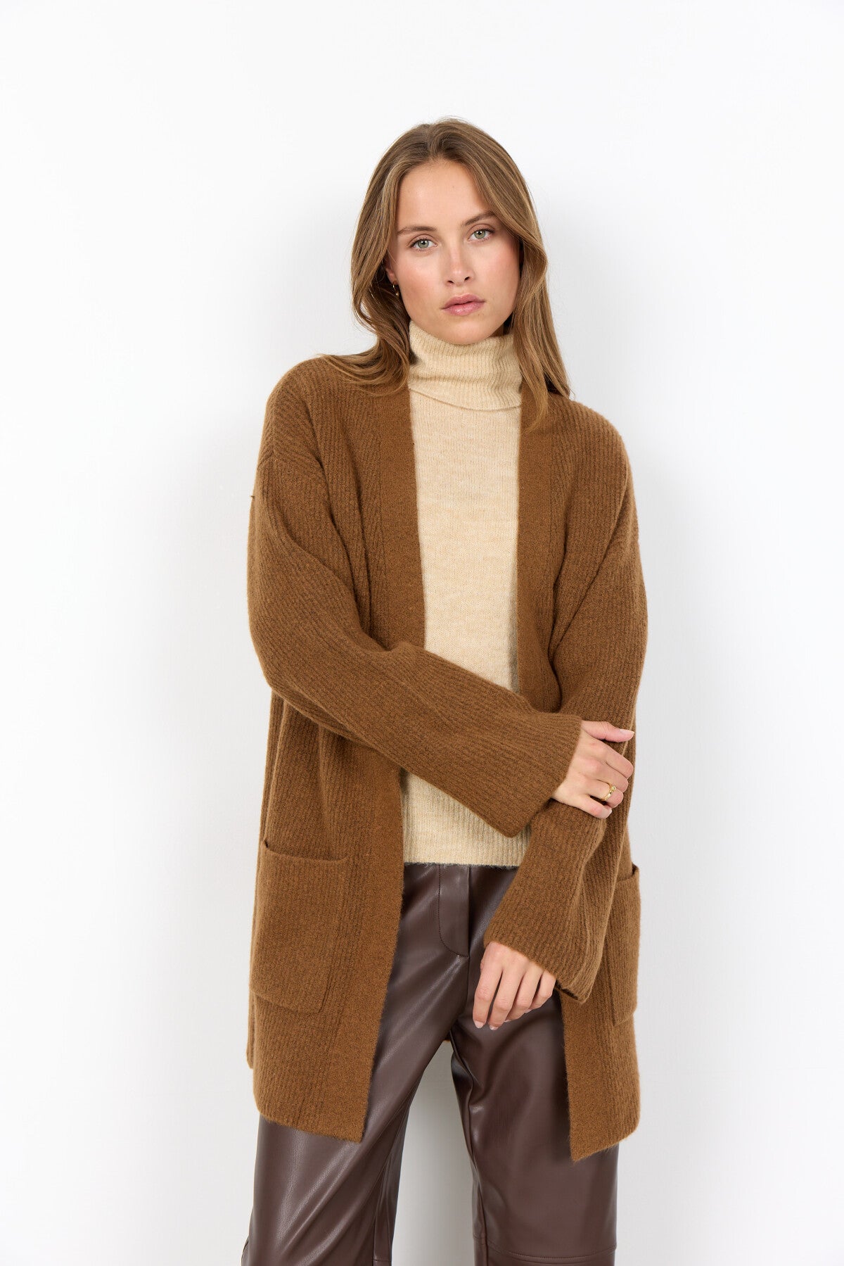 SC-AVALON 3 Cardigan Brown