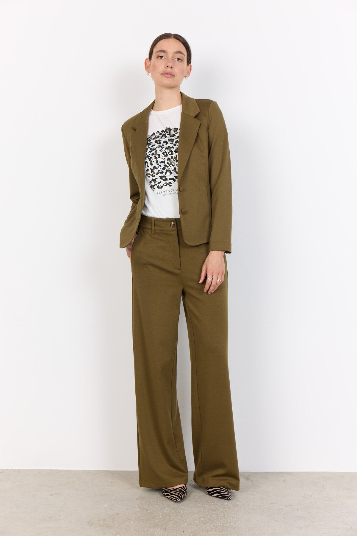 SC-DANIELA 1 Blazer Olive