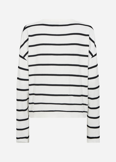 SC-DOLLIE STRIPE 795 Cardigan Off white