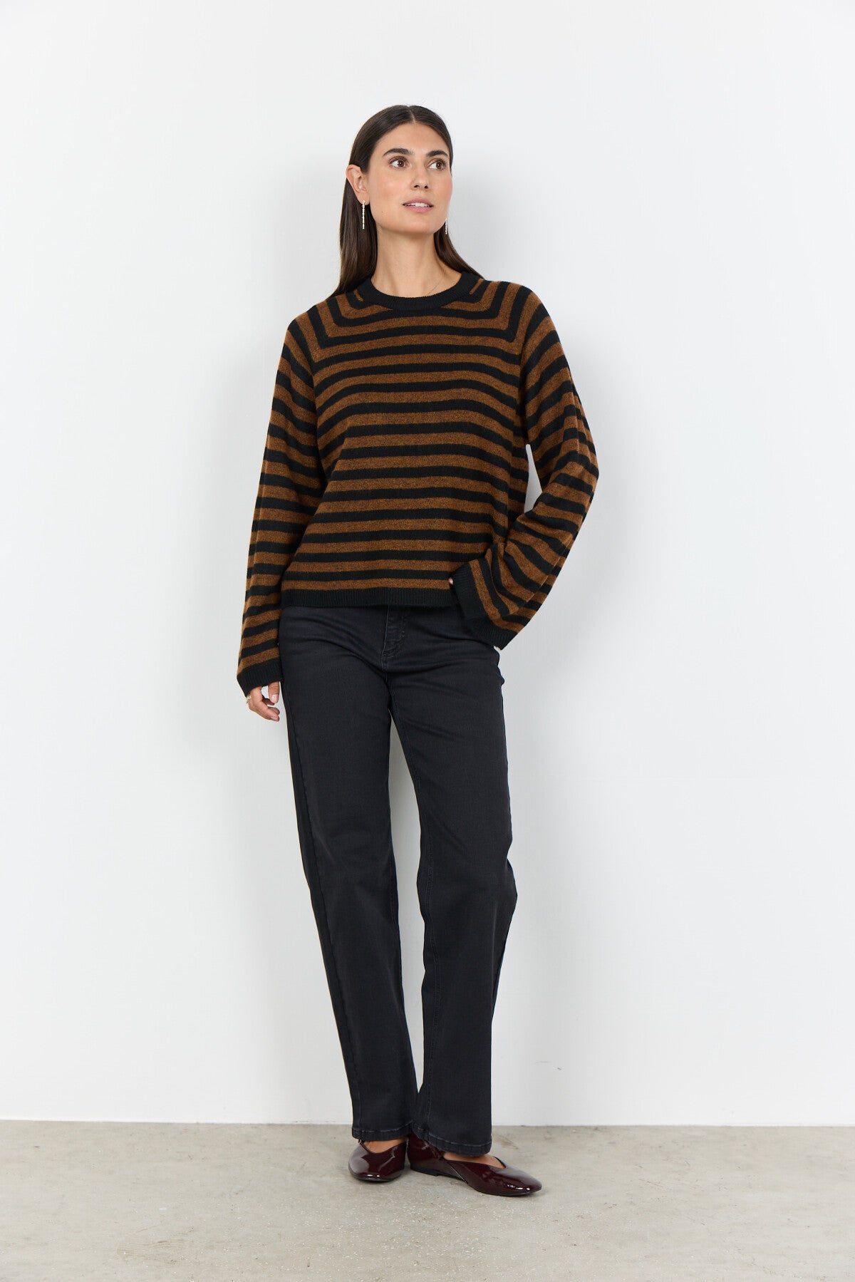 SC-ORLEAN STRIPE 14 Pullover Black