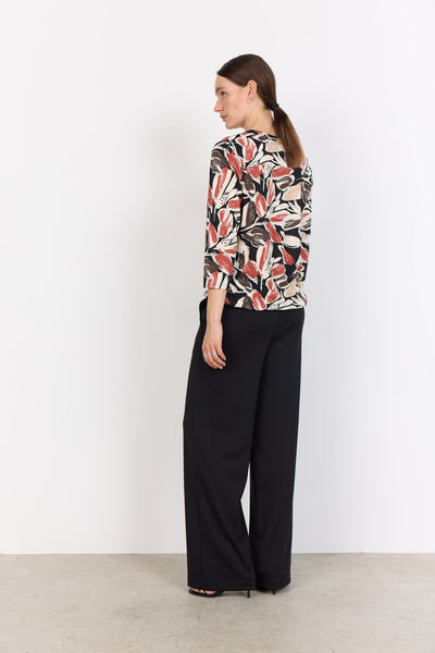 SC-FELICITY AOP 512 Blouse Rust red