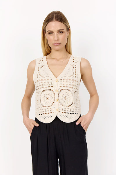 SC-SIDSEL 1 Waistcoat Cream