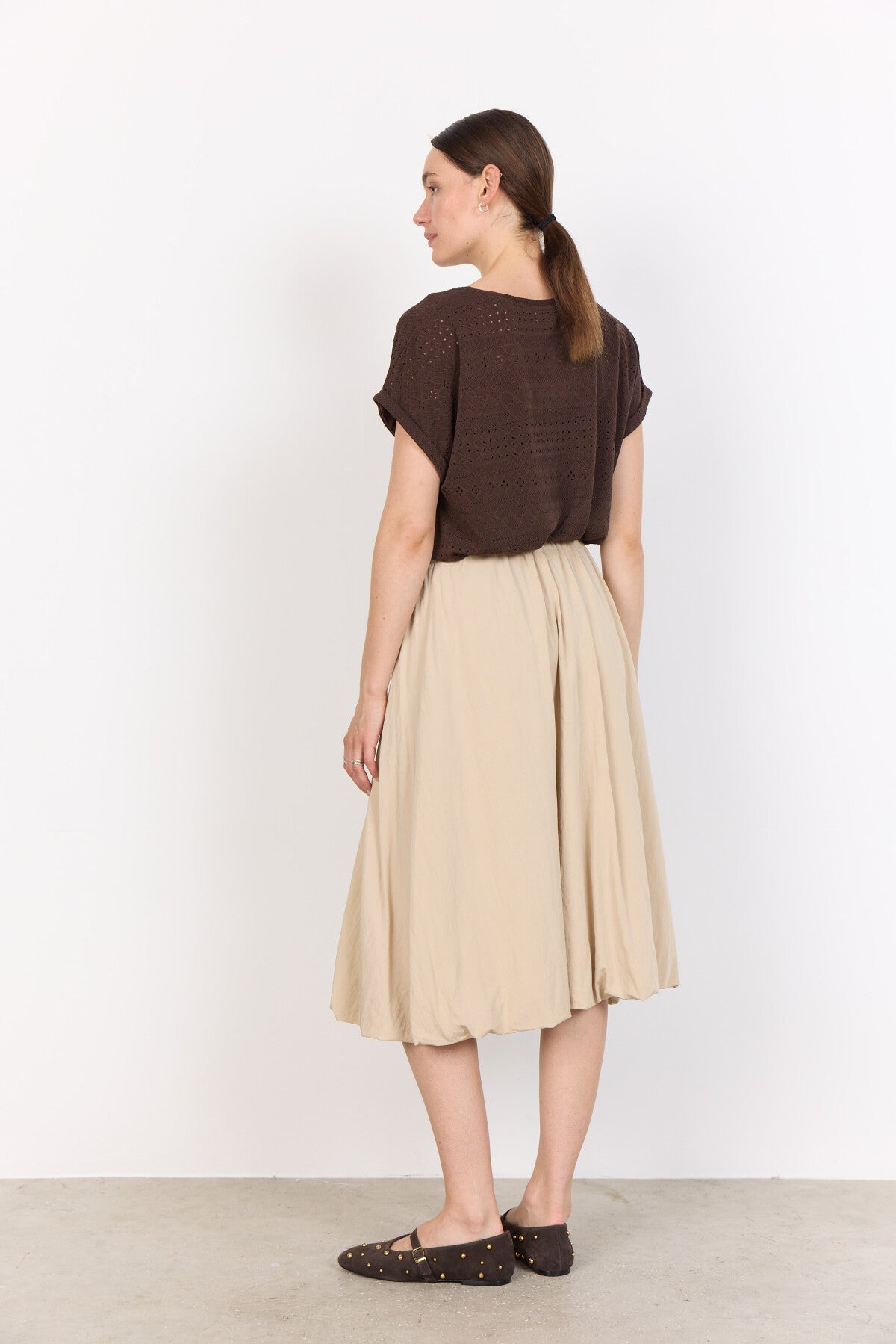 SC-SATINE 2 T-shirt Dark brown