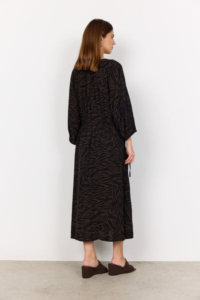 SC-SADE 3 Dress Dark brown