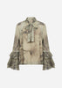 SC-HALA 1 AOP Blouse Dark green