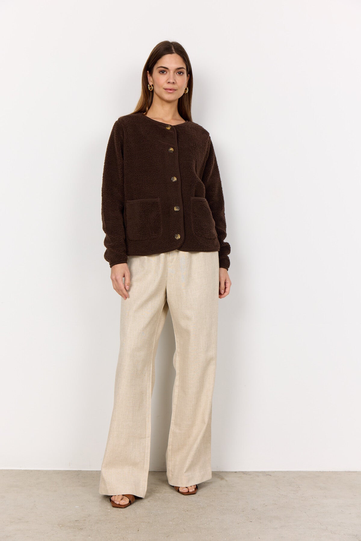 SC-ONYX 2 Cardigan Dark brown