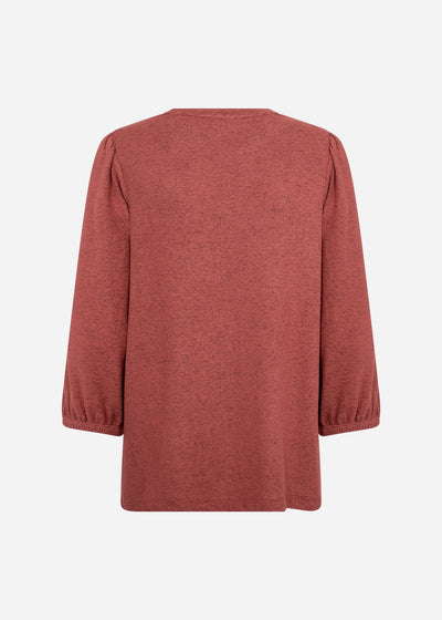SC-BIARA 116 Blouse Rust red