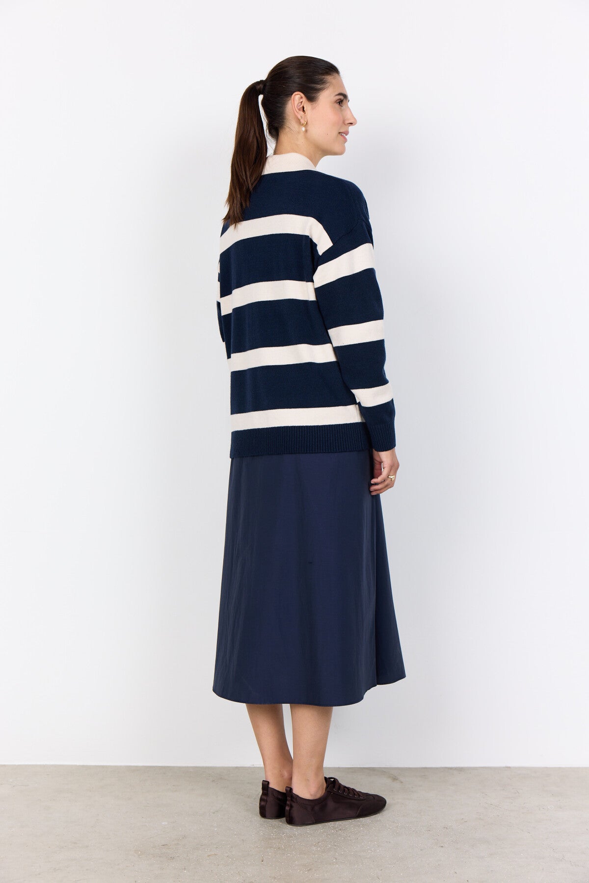 SC-KANITA STRIPE 32 Pullover Navy
