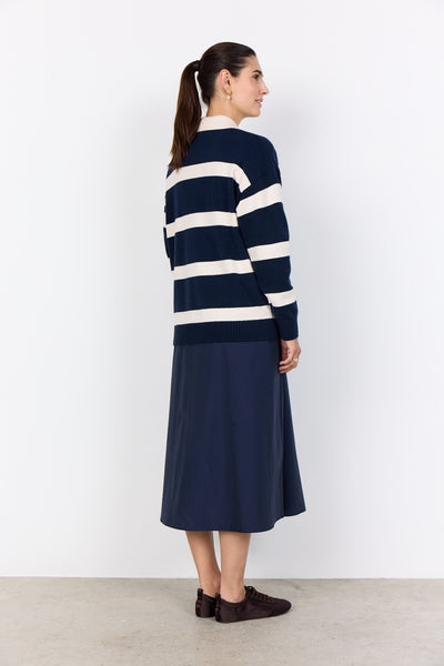 SC-KANITA STRIPE 32 Pullover Navy