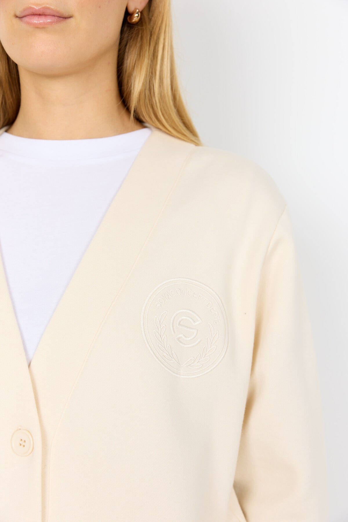 SC-ANGELIN 9 Cardigan Cream