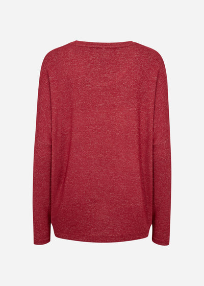 SC-BIARA 1 Blouse Dark red