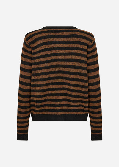 SC-ORLEAN STRIPE 13 Cardigan Black