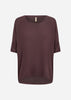 SC-BIARA 96 Blouse Dark plum