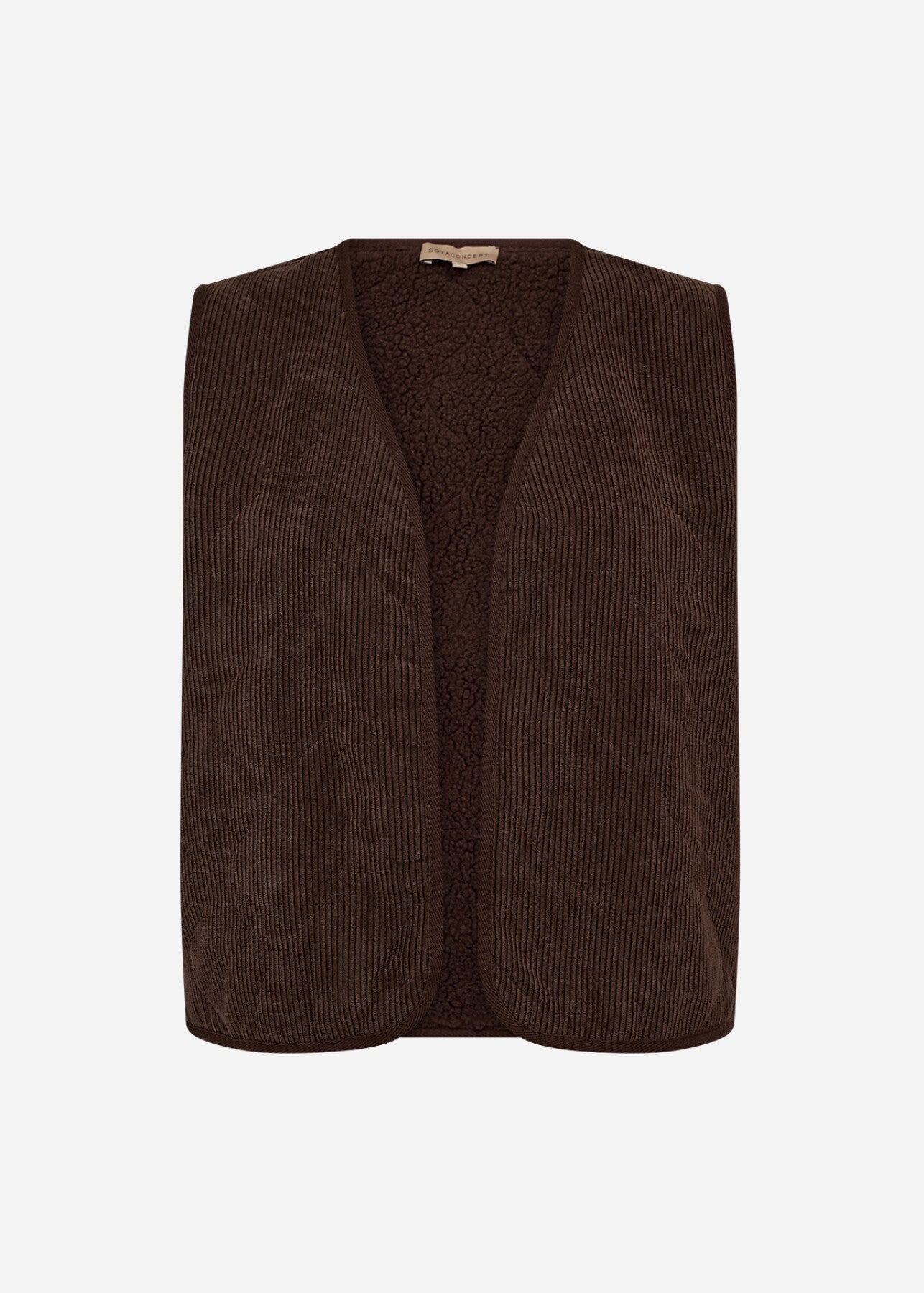 SC-BINDI 17 Waistcoat Dark brown