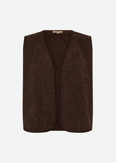 SC-BINDI 17 Waistcoat Dark brown