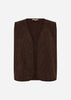 SC-BINDI 17 Waistcoat Dark brown