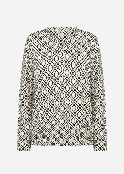 SC-FELICITY AOP 530 Blouse Cream