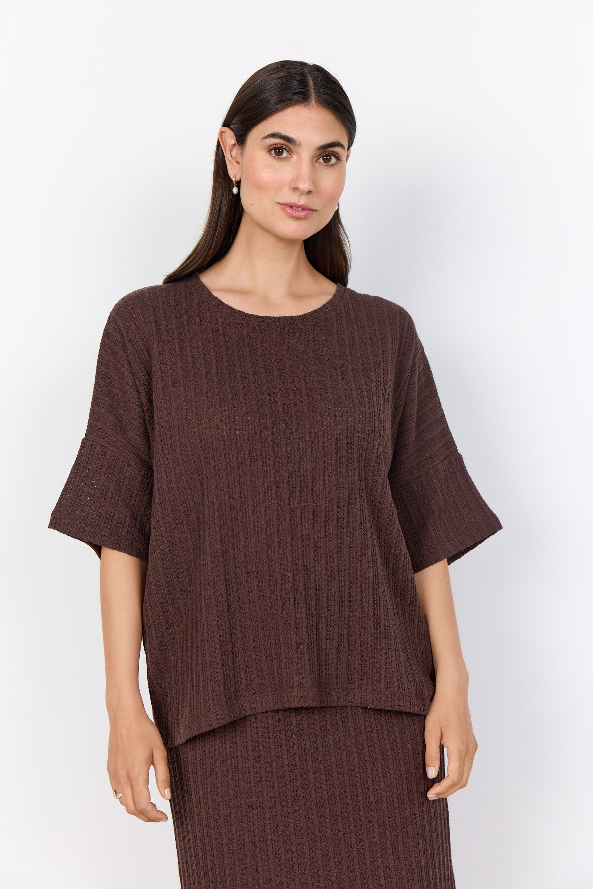 SC-SHONAS 2 Blouse Dark brown