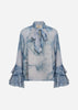 SC-HALA 1 AOP Blouse Dusty blue