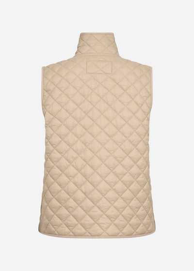 SC-BENETE 1 Waistcoat Dark sand