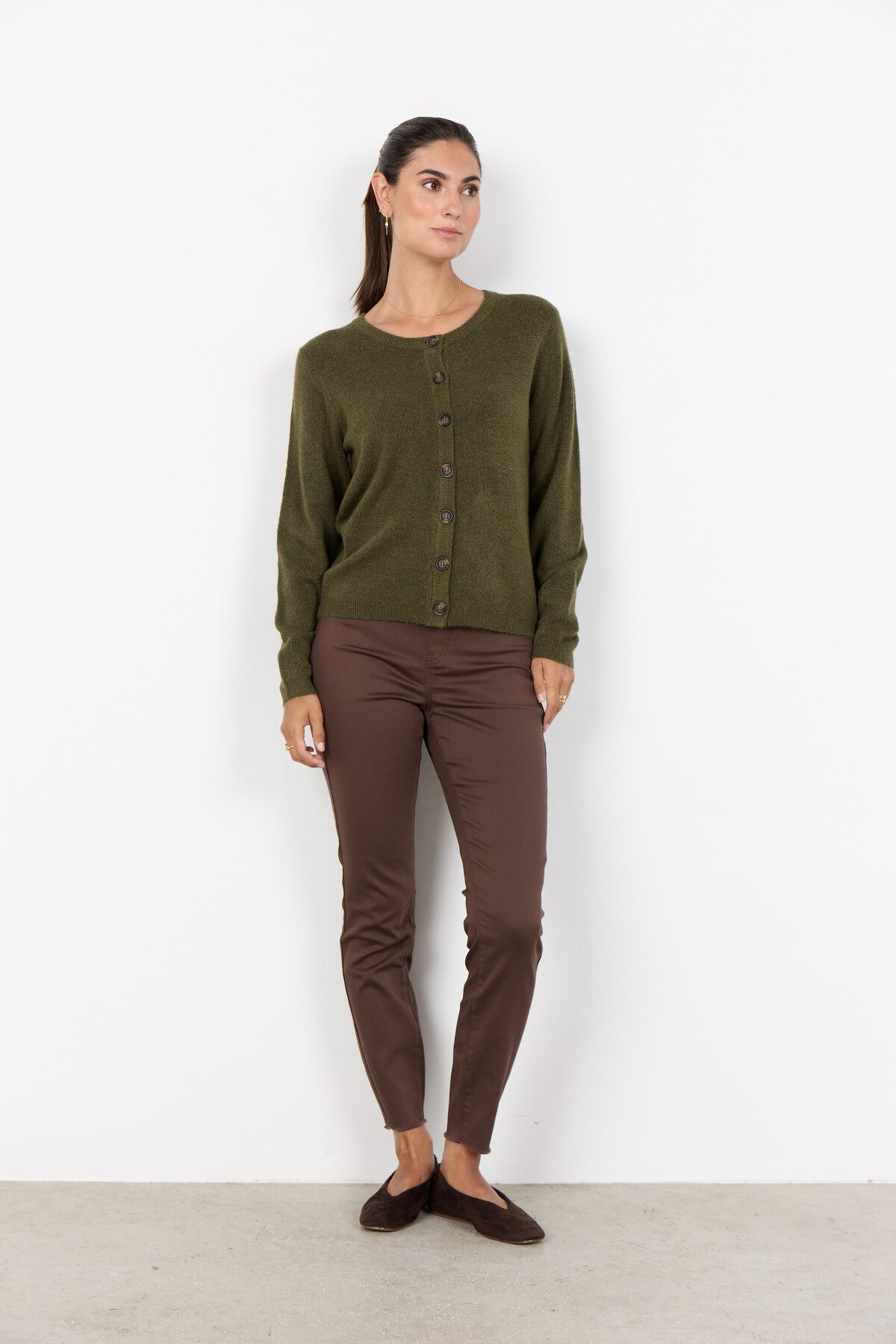 SC-ORLEAN 2 Cardigan Dark green