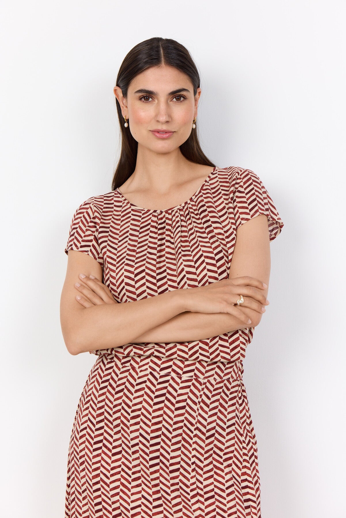 SC-SELIA 1 Blouse Rust red