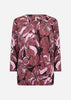 SC-FELICITY AOP 548 Blouse Dark red