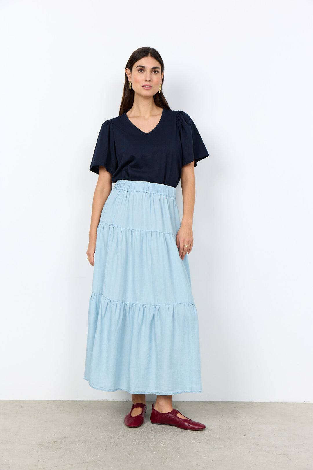 SC-LIV 63 Skirt in Light blue from soyaconcept | Soyaconcept.com