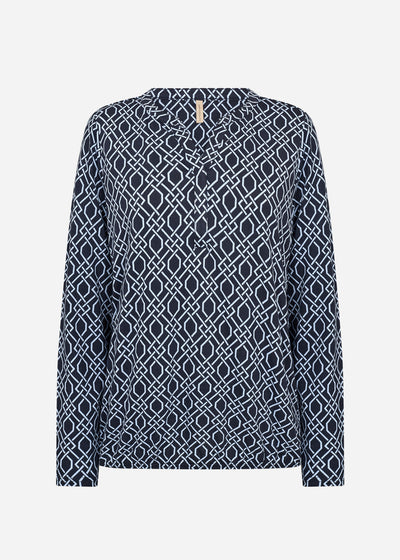 SC-FELICITY AOP 530 Blouse Navy