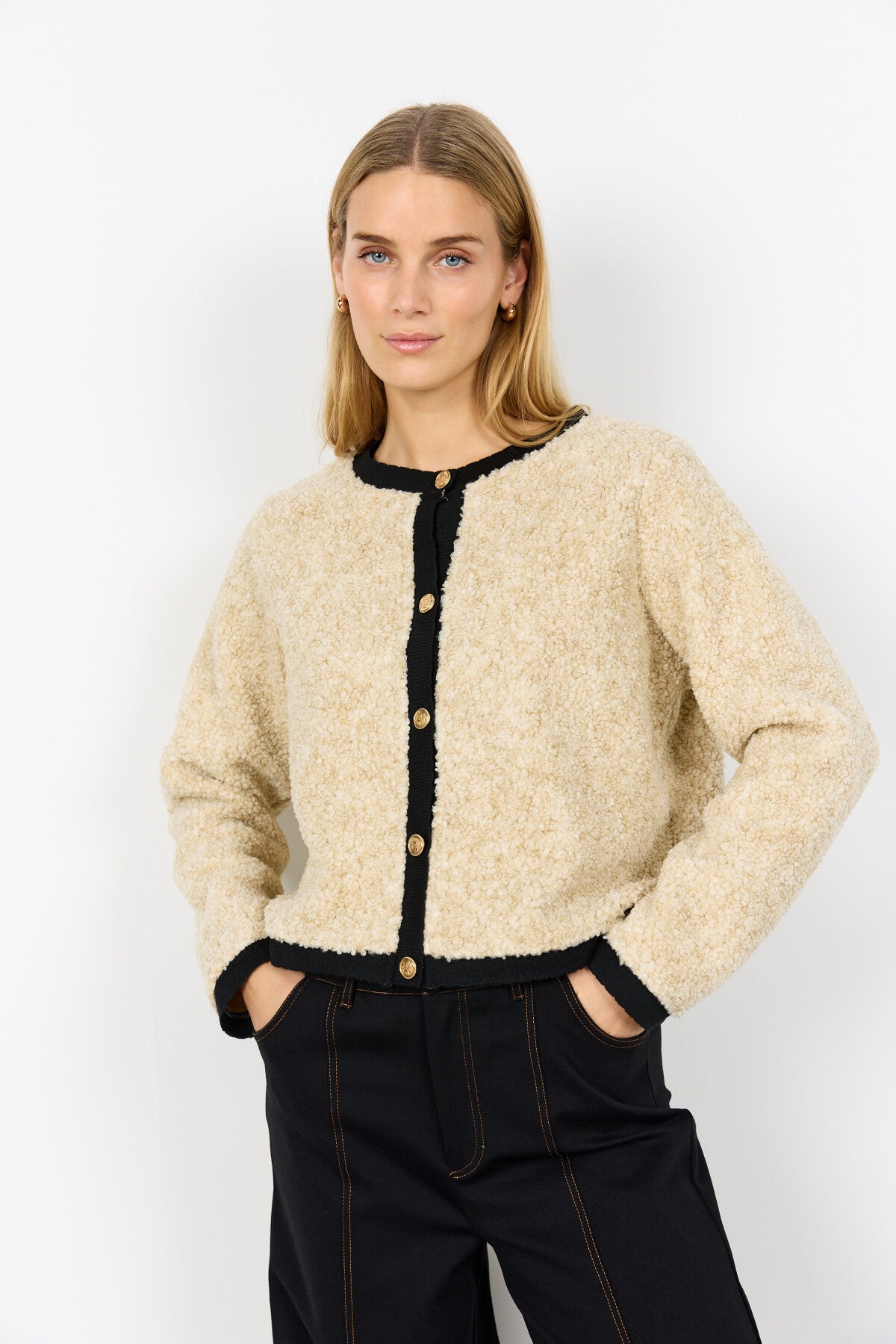 SC-BESSIE 7 Cardigan Cream