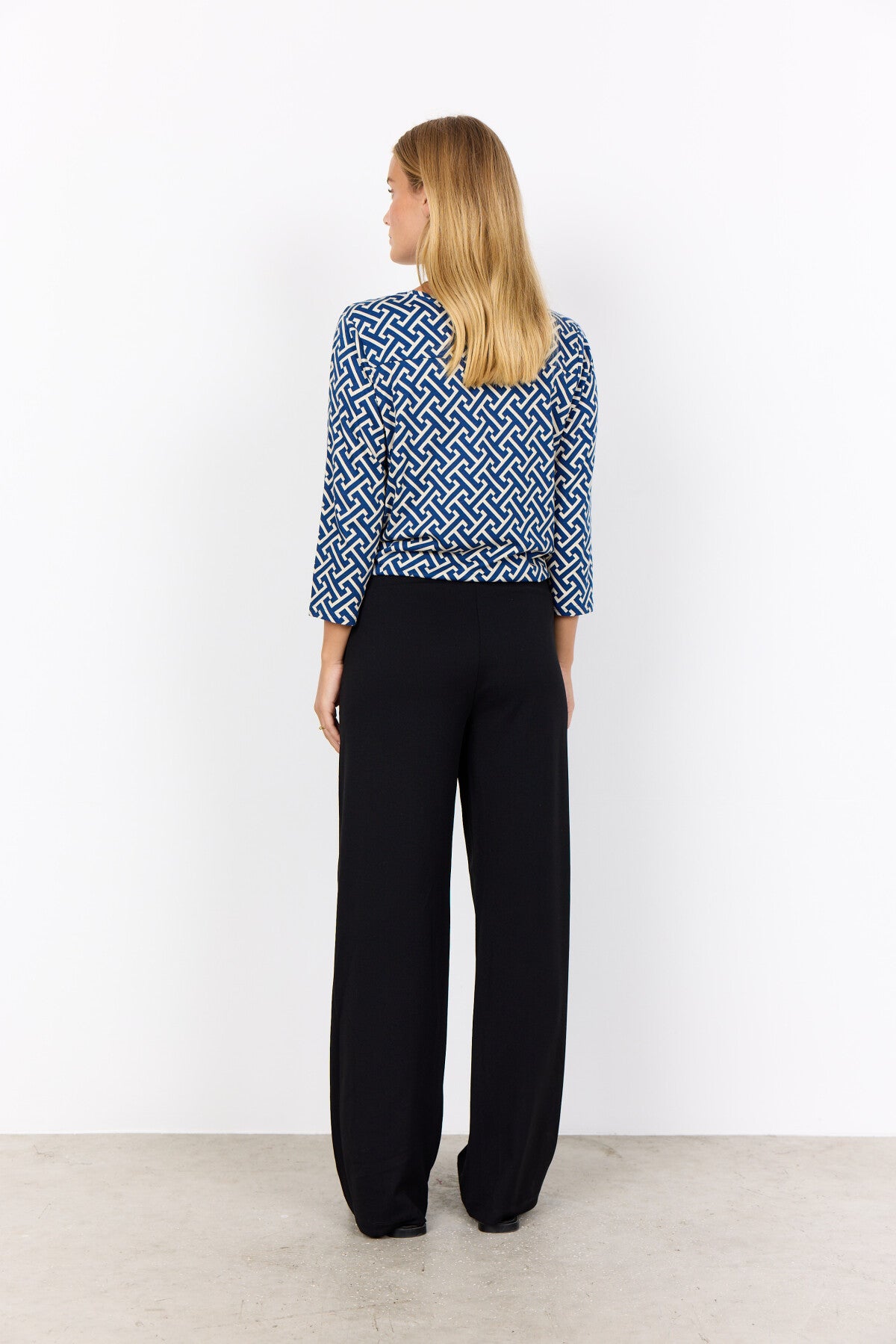 SC-FELICITY AOP 519 Blouse Dark blue