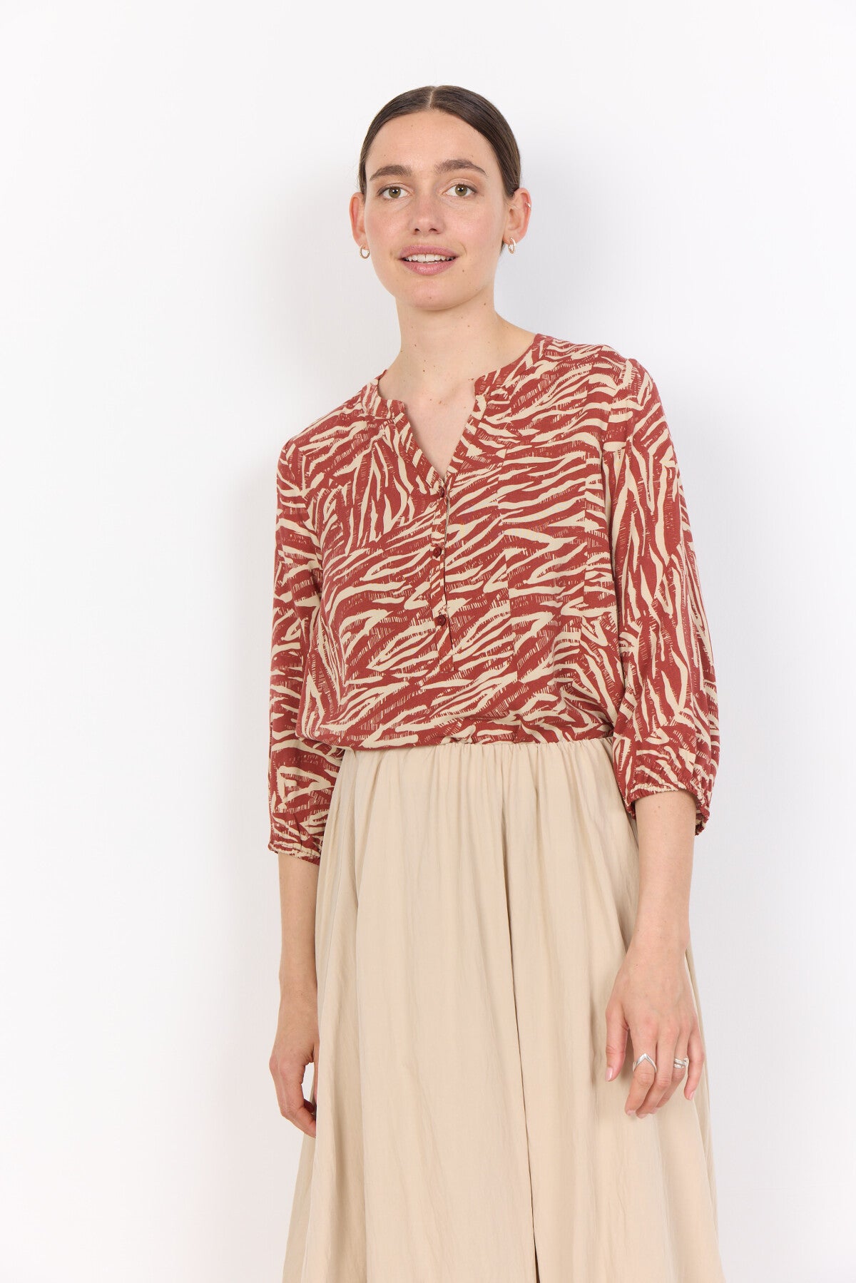 SC-SADE 2 Blouse Rust red