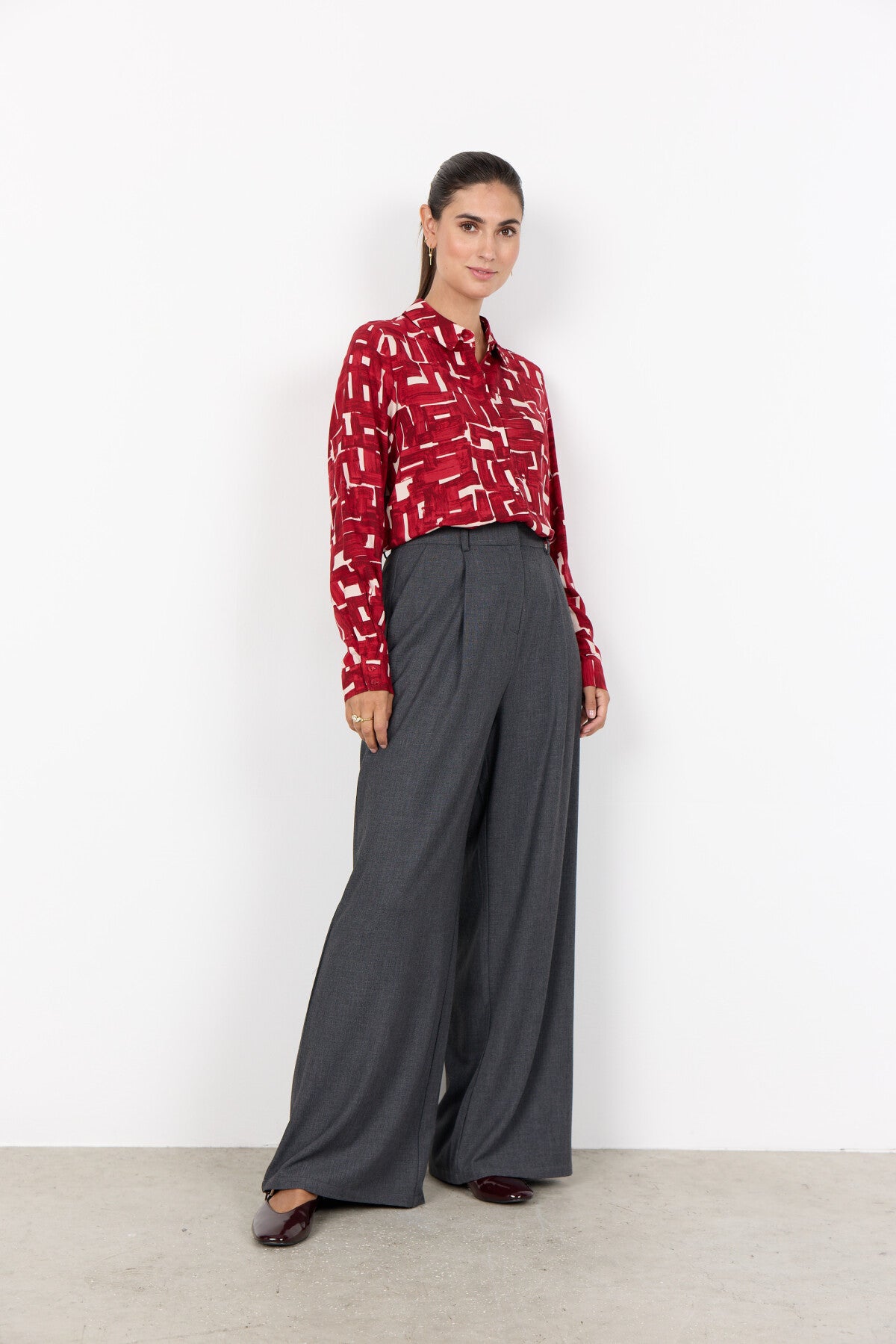 SC-VEBINA 2 Shirt Dark red