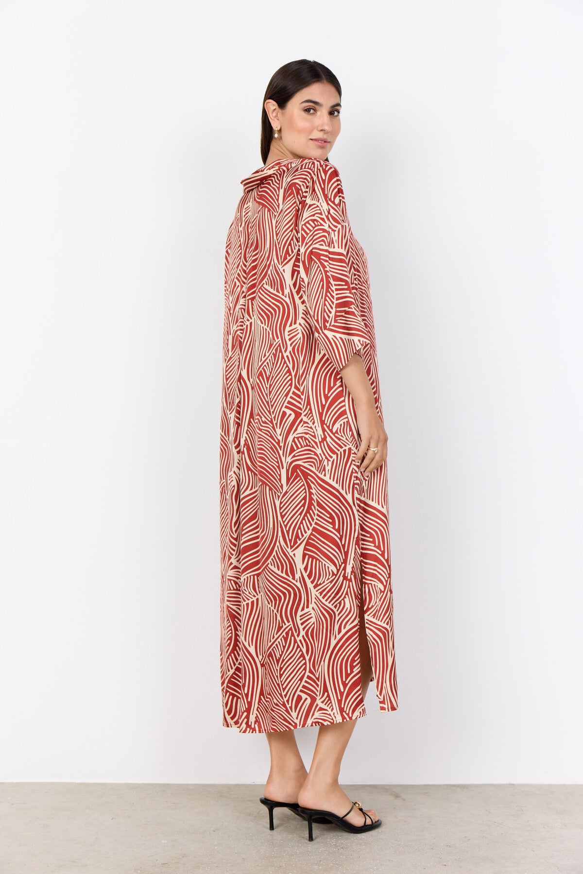 SC-SIGNORA 4 Dress Rust red