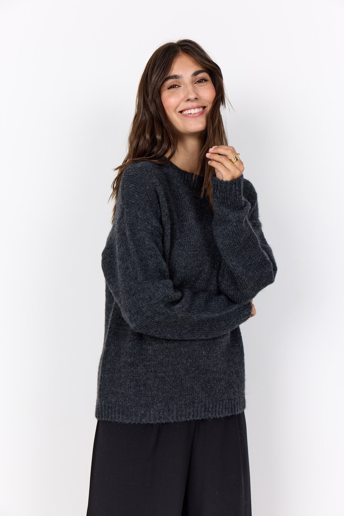 SC-GUNNA 1 Pullover Dark grey