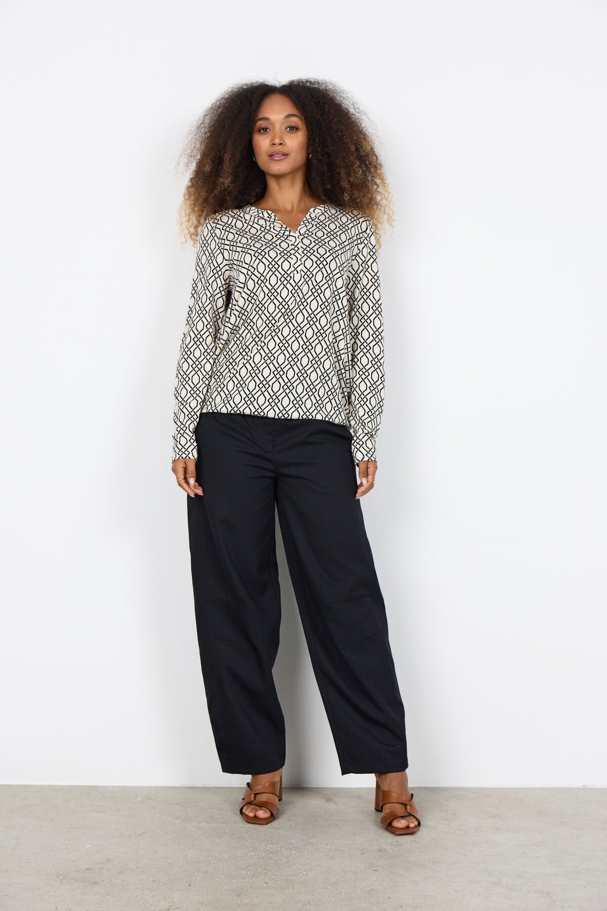 SC-FELICITY AOP 530 Blouse Cream