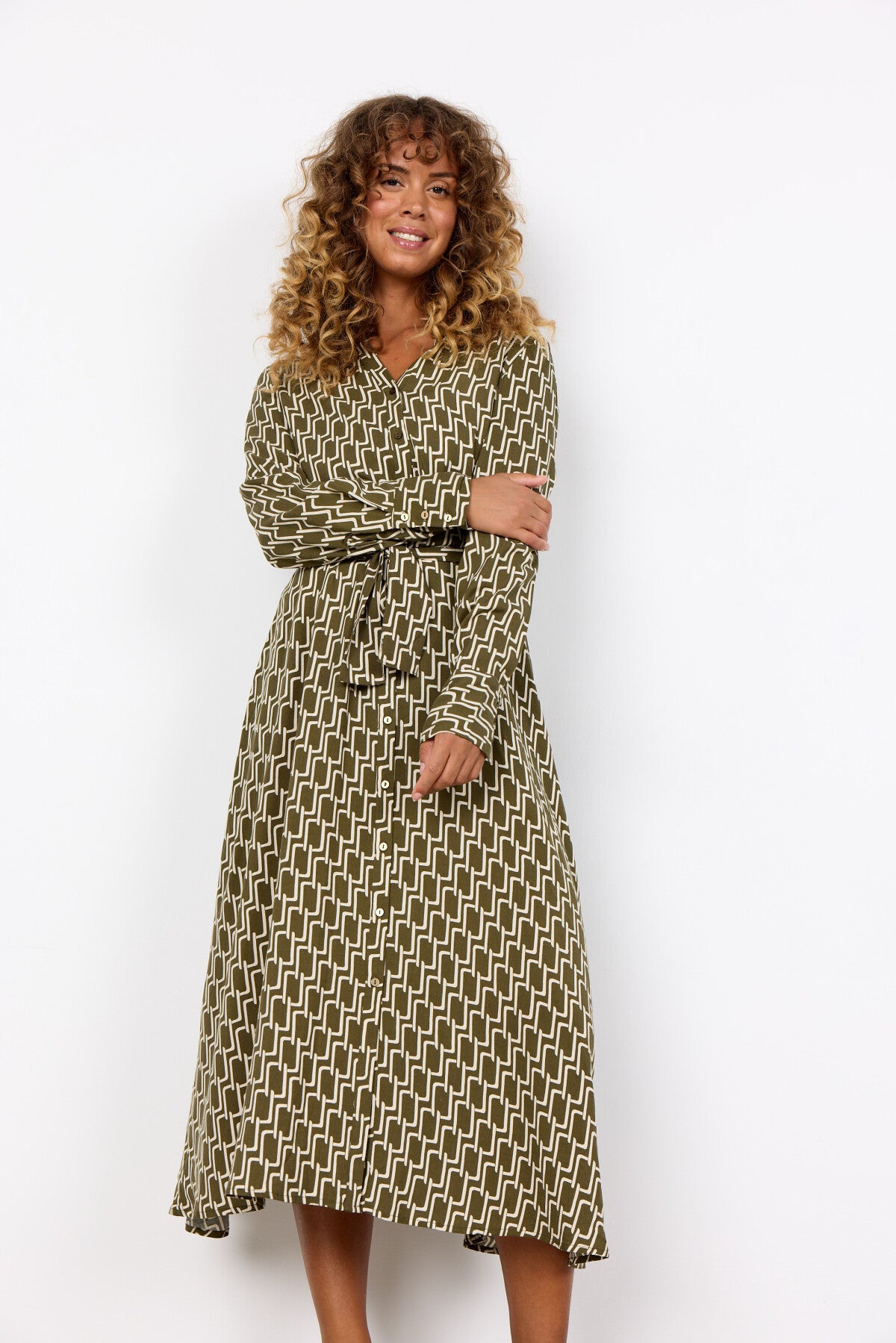 SC-VARLA 3 Dress Dark green