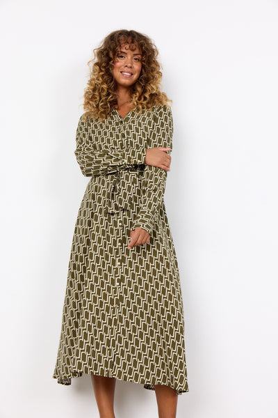 SC-VARLA 3 Dress Dark green