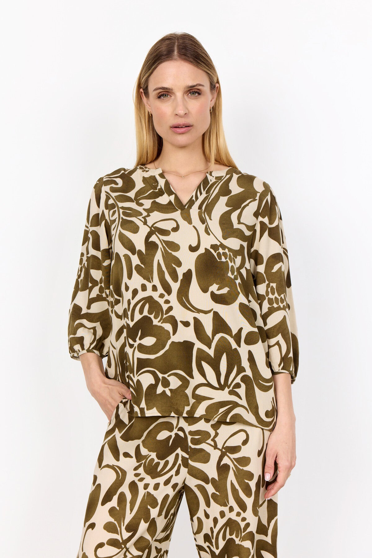 SC-SENTA 1 Blouse Olive