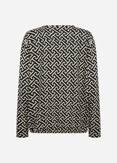 SC-FELICITY AOP 520 Blouse Black