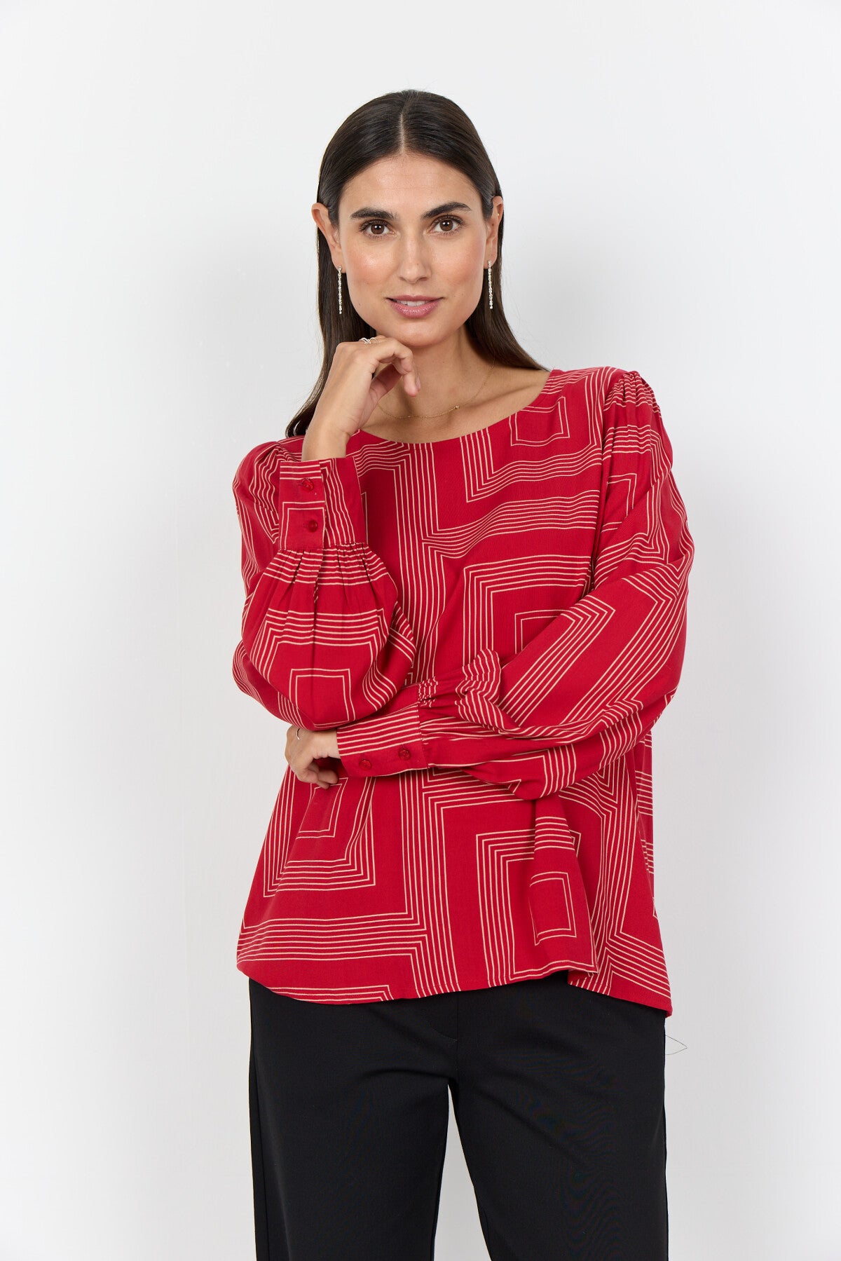 SC-ANNABEL 1 Blouse Red