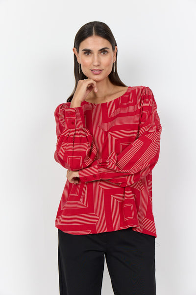 SC-ANNABEL 1 Blouse Red