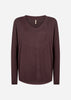 SC-BIARA 90 Blouse Dark plum