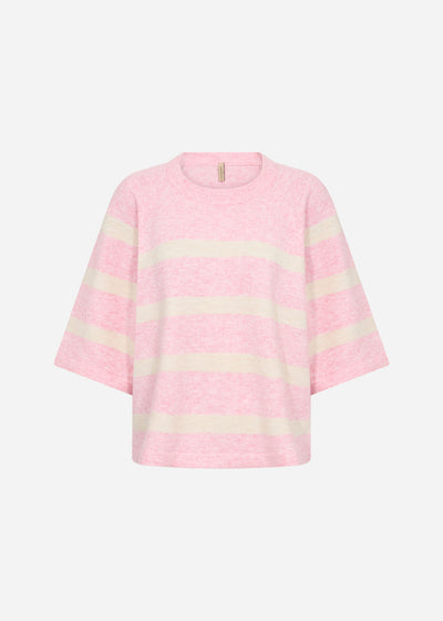 SC-ORLEAN STRIPE 5 Pullover Light pink