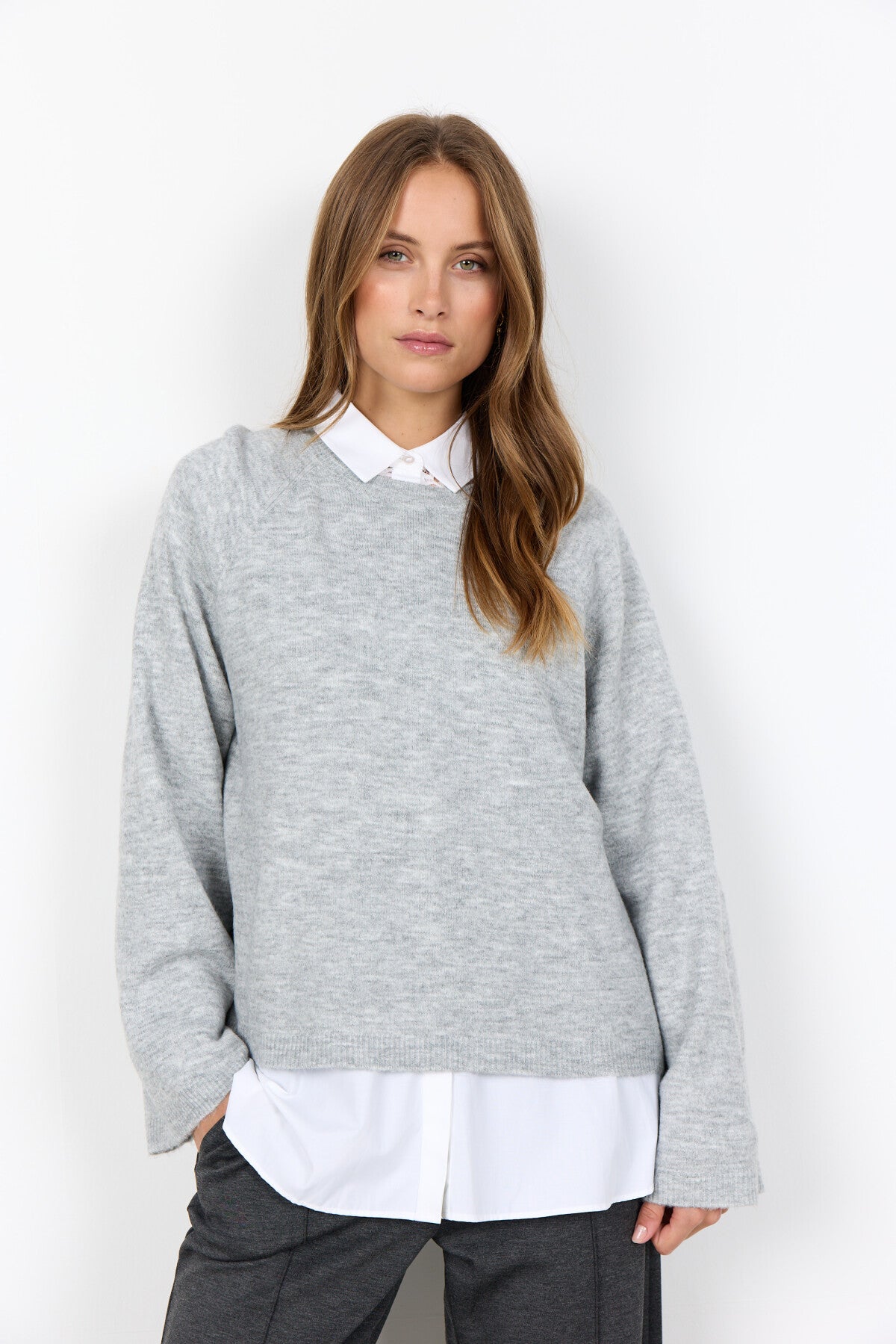 SC-ORLEAN 4 Pullover Light grey