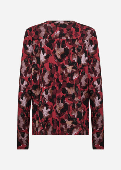 SC-MARICA AOP 341 Blouse Dark red