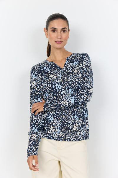 SC-FELICITY AOP 532 Blouse Navy
